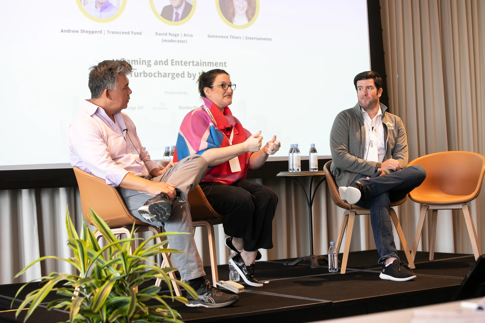 A panel discussing gaming and entertainment at Web3 Investor Day 2022.
